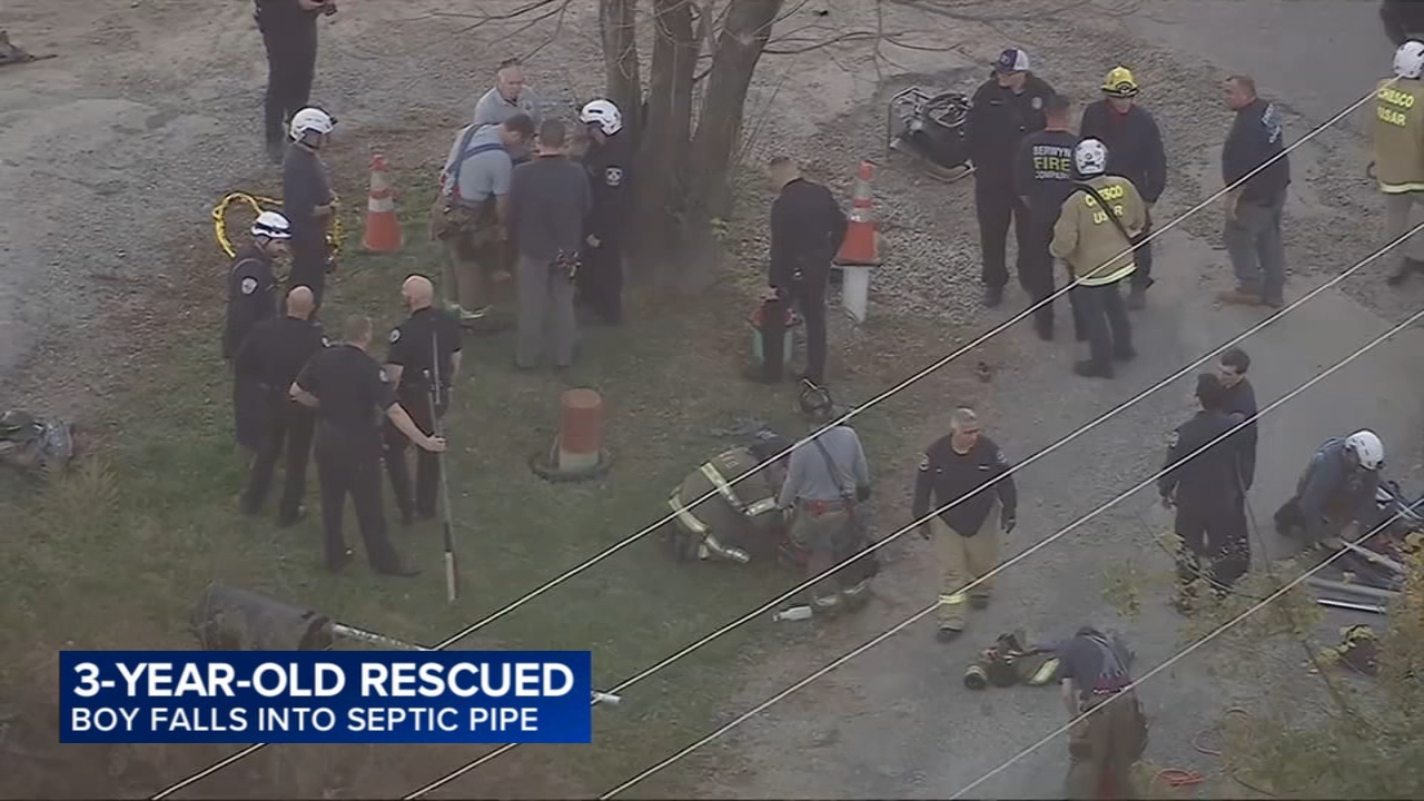Young boy rescued after falling into septic pipe in West Goshen Township, Pennsylvania 

       — Great Neck Business news